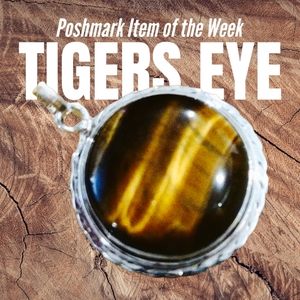 Beautiful Tigers Eye Pendant with 925 Silver Bezel